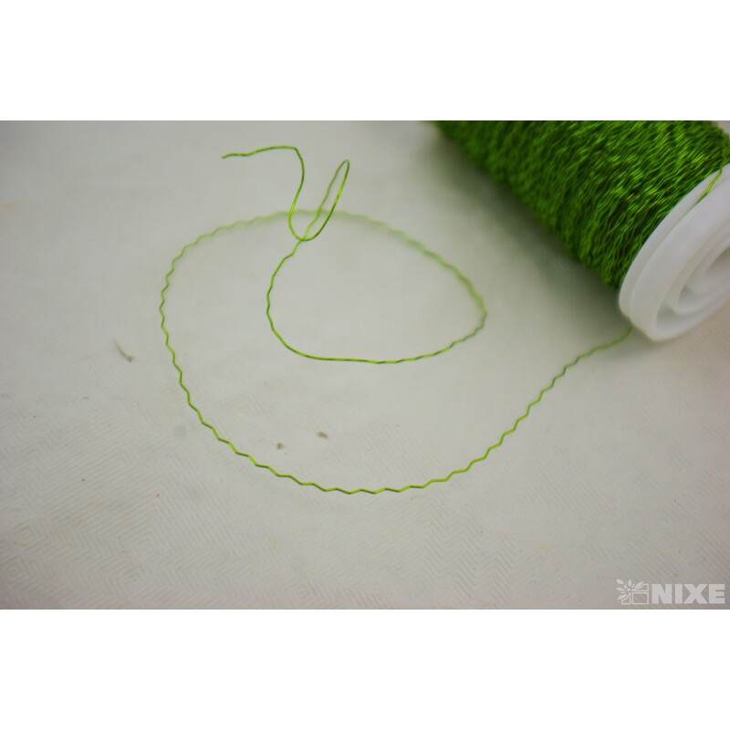 DRÁT ZIGZAG 0,3mm 50g*ZELENÁ PISTÁCIE