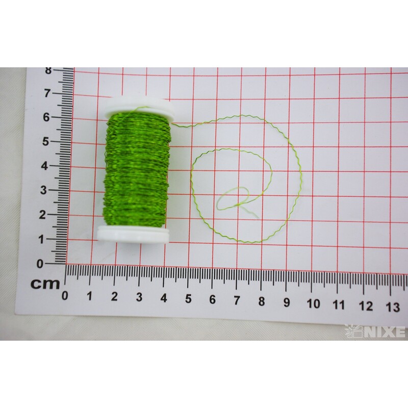 DRÁT ZIGZAG 0,3mm 50g*ZELENÁ PISTÁCIE