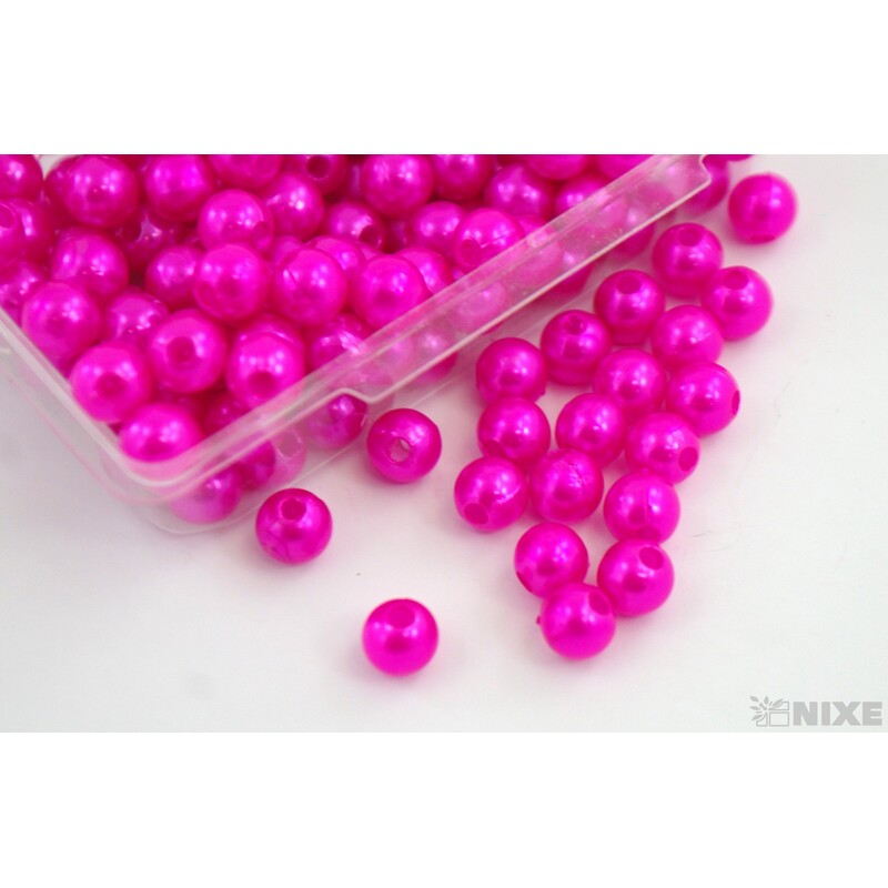 KORÁLKY 8mm 45g*RŮŽOVÁ TM.