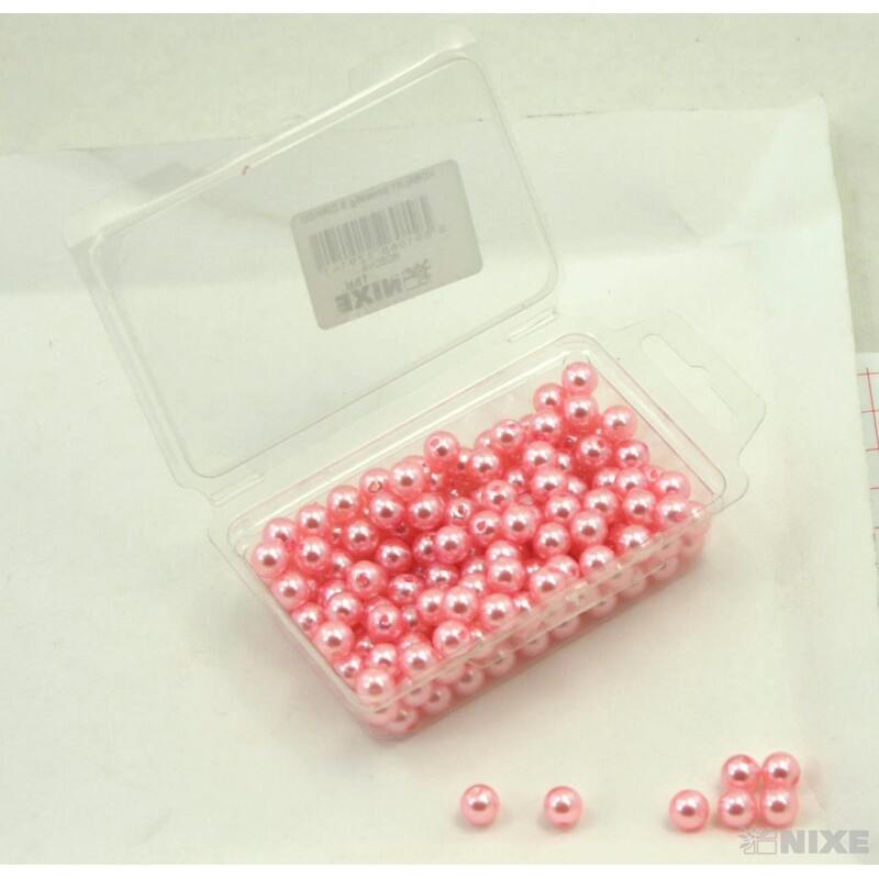 KORÁLKY 8mm 45g*RŮŽOVÁ