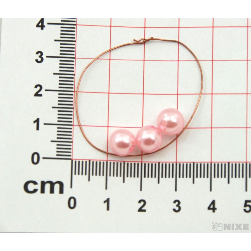 KORÁLKY 8mm 45g*RŮŽOVÁ