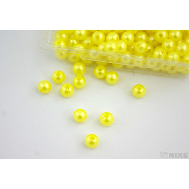 KORÁLKY 8mm 45g*ŽLUTÁ