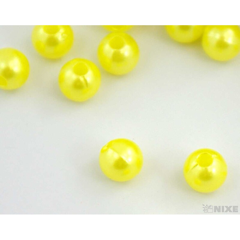 KORÁLKY 8mm 45g*ŽLUTÁ