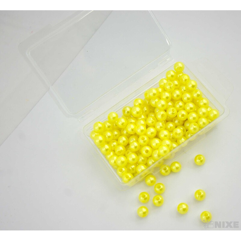 KORÁLKY 8mm 45g*ŽLUTÁ