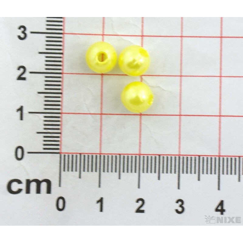 KORÁLKY 8mm 45g*ŽLUTÁ