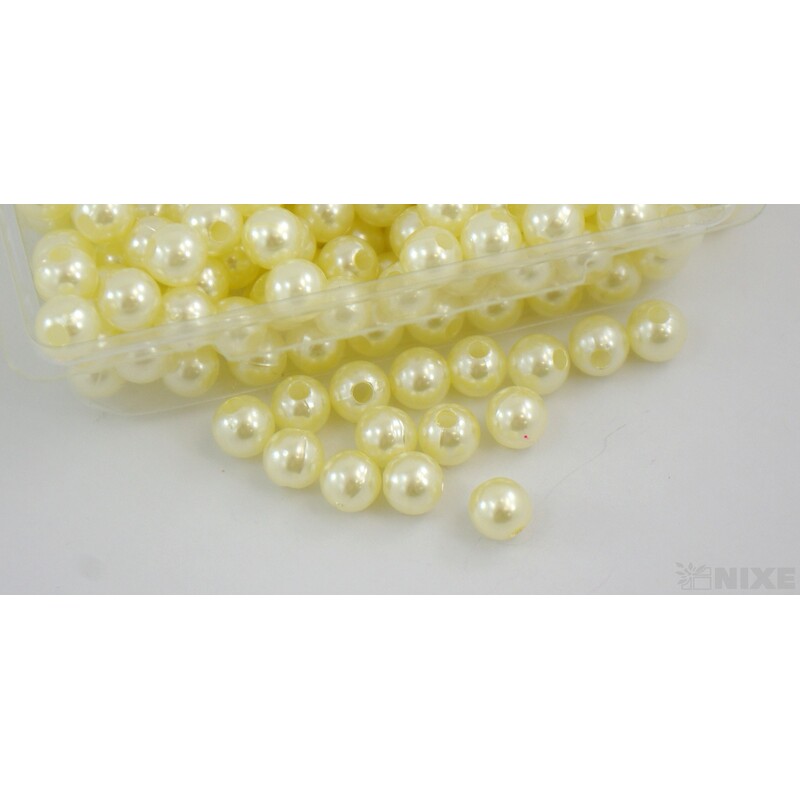 KORÁLKY 8mm 45g*KRÉMOVÁ