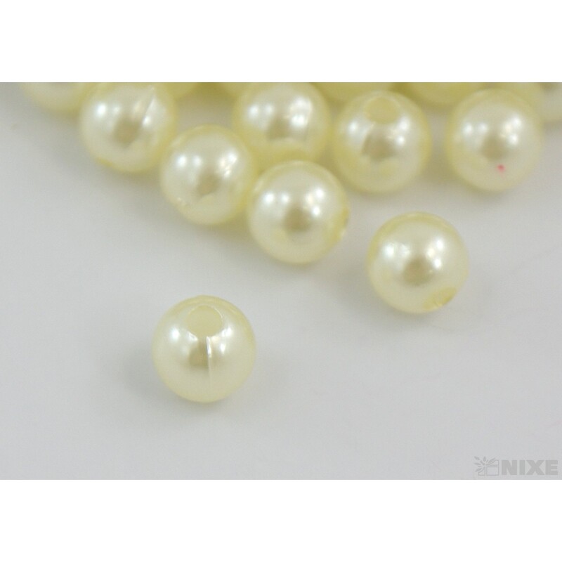 KORÁLKY 8mm 45g*KRÉMOVÁ