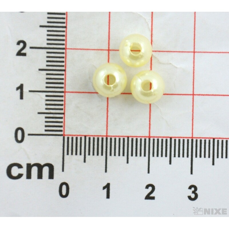 KORÁLKY 8mm 45g*KRÉMOVÁ