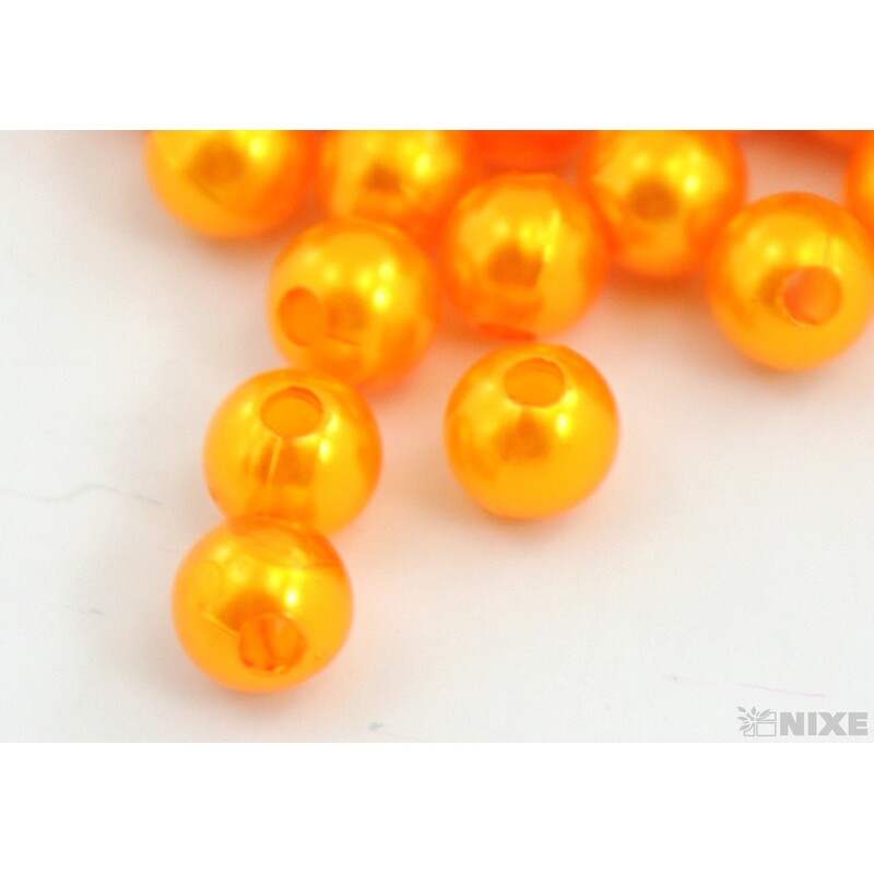 KORÁLKY 8mm 45g*ORANŽOVÁ