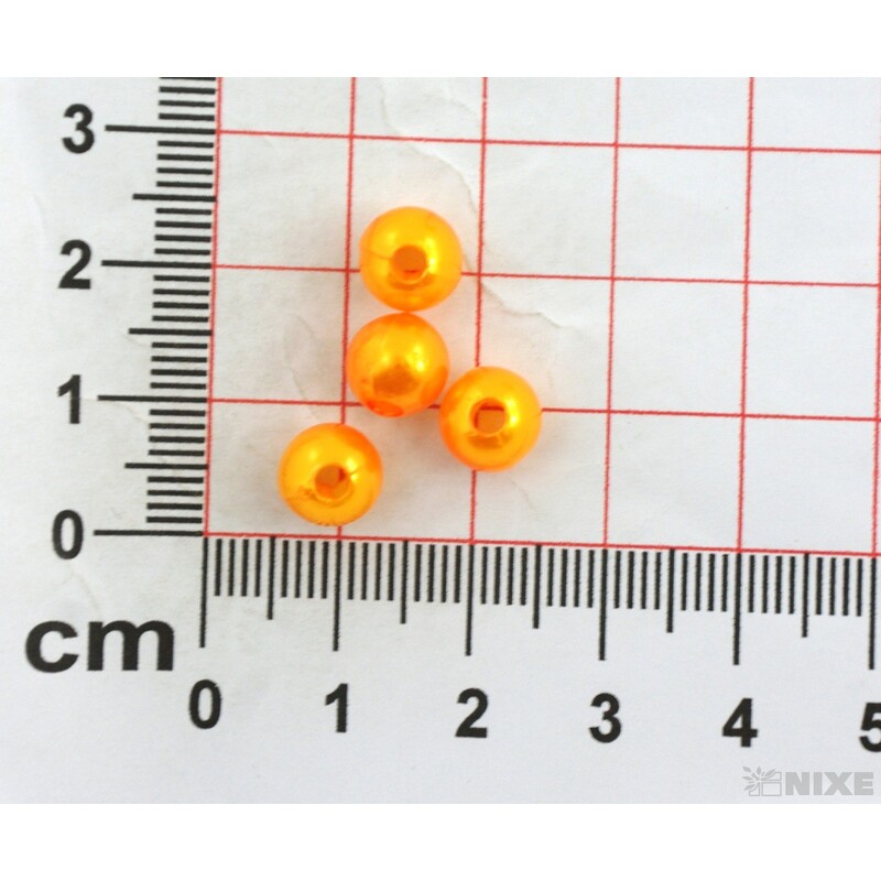 KORÁLKY 8mm 45g*ORANŽOVÁ