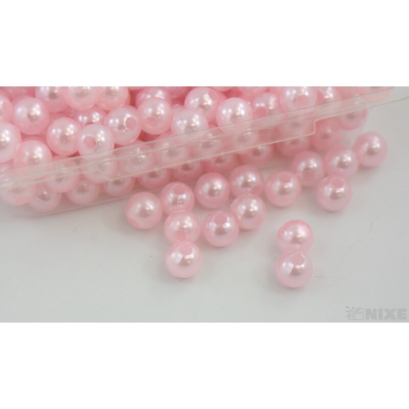 KORÁLKY 8mm 45g*RŮŽOVÁ SV.