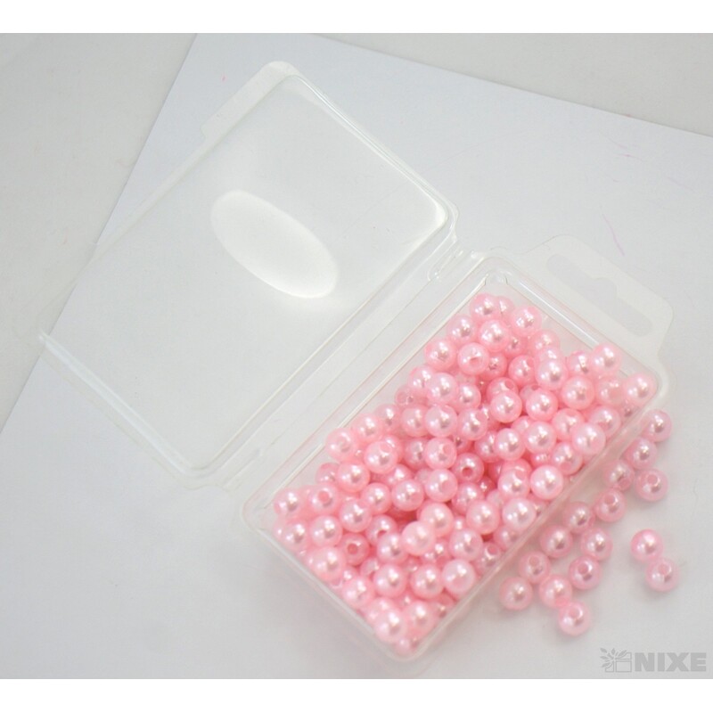 KORÁLKY 8mm 45g*RŮŽOVÁ SV.