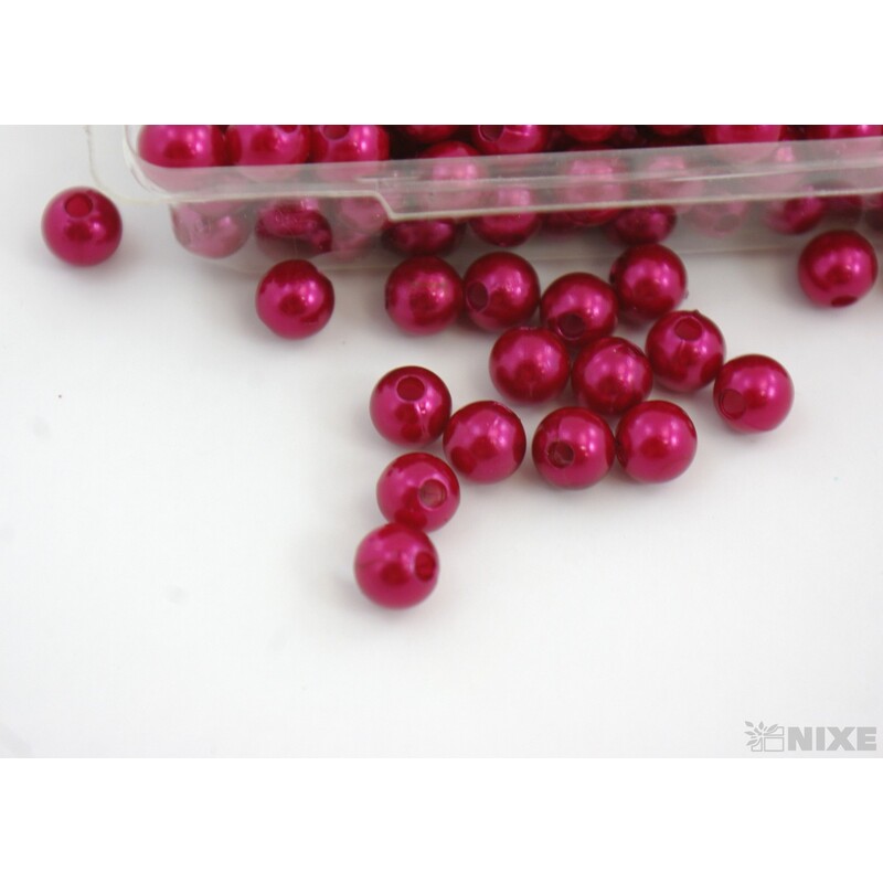 KORÁLKY 8mm 45g*BORDOVÁ