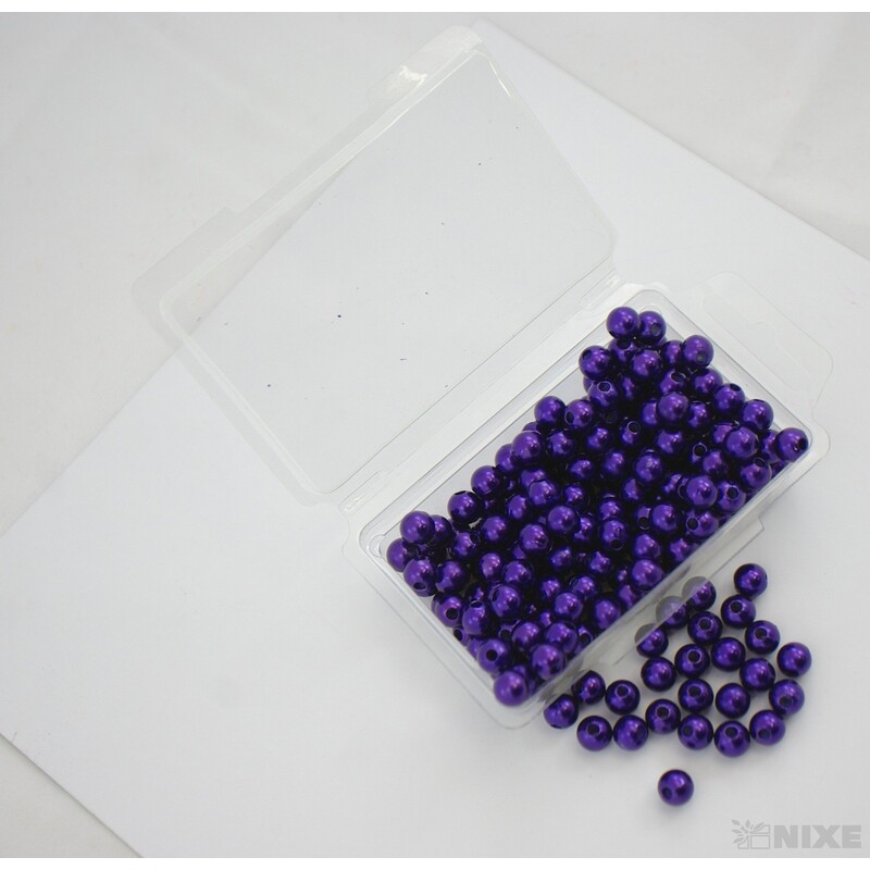 KORÁLKY 8mm 45g*ŠVESTKOVÁ