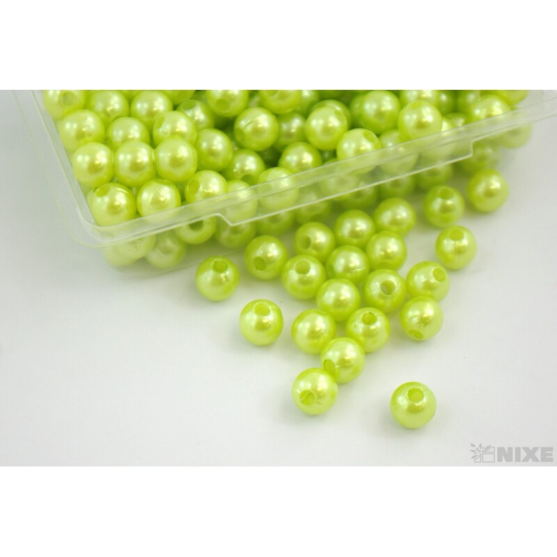 KORÁLKY 8mm 45g*ZELENÁ SV.