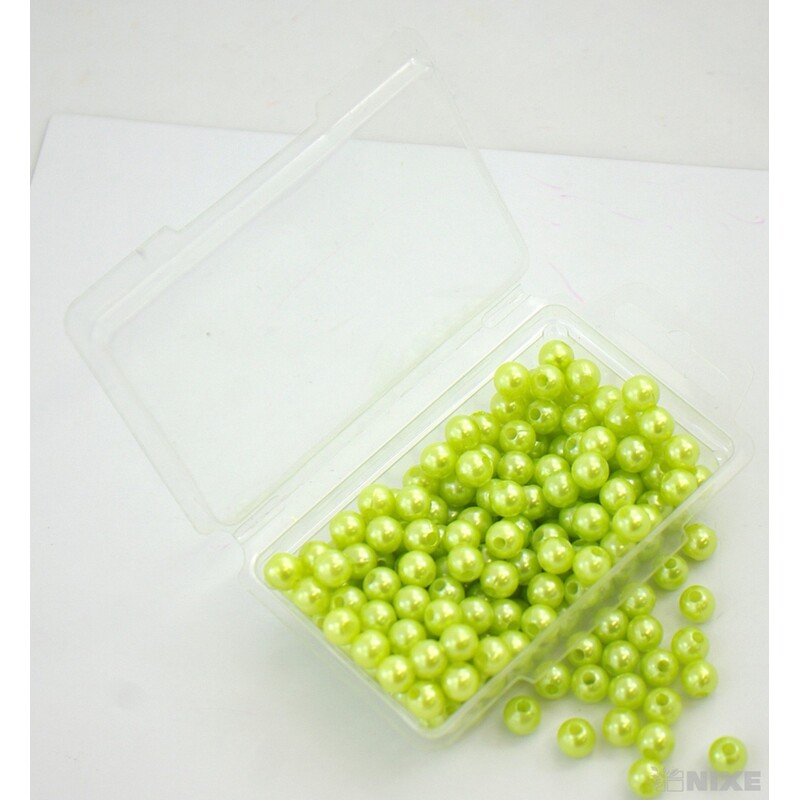 KORÁLKY 8mm 45g*ZELENÁ SV.