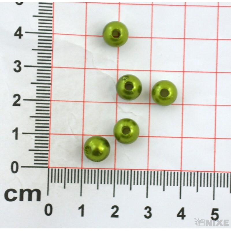 KORÁLKY 8mm 45g*ZELENÁ TM.