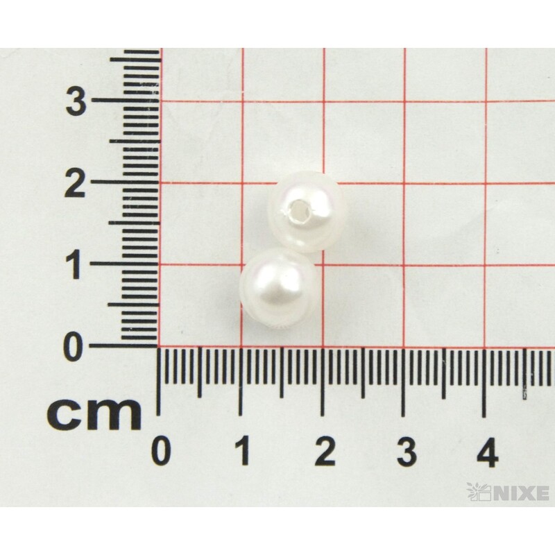 KORÁLKY 10mm 45g*BÍLÁ