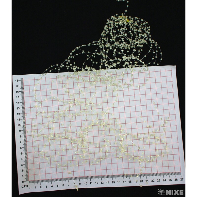 PERLIČKY NA SILONU 120cm 10ks*SMETANOVÁ