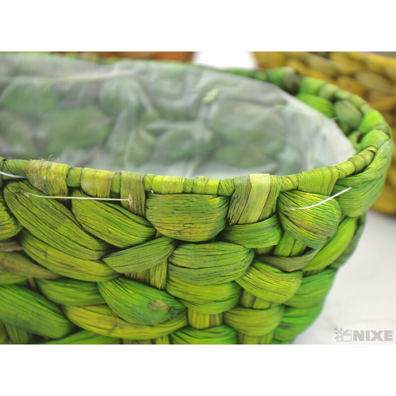 KVĚTNÍK ŠUSTÍ OVÁL 25x13x10cm*MIX BAREV