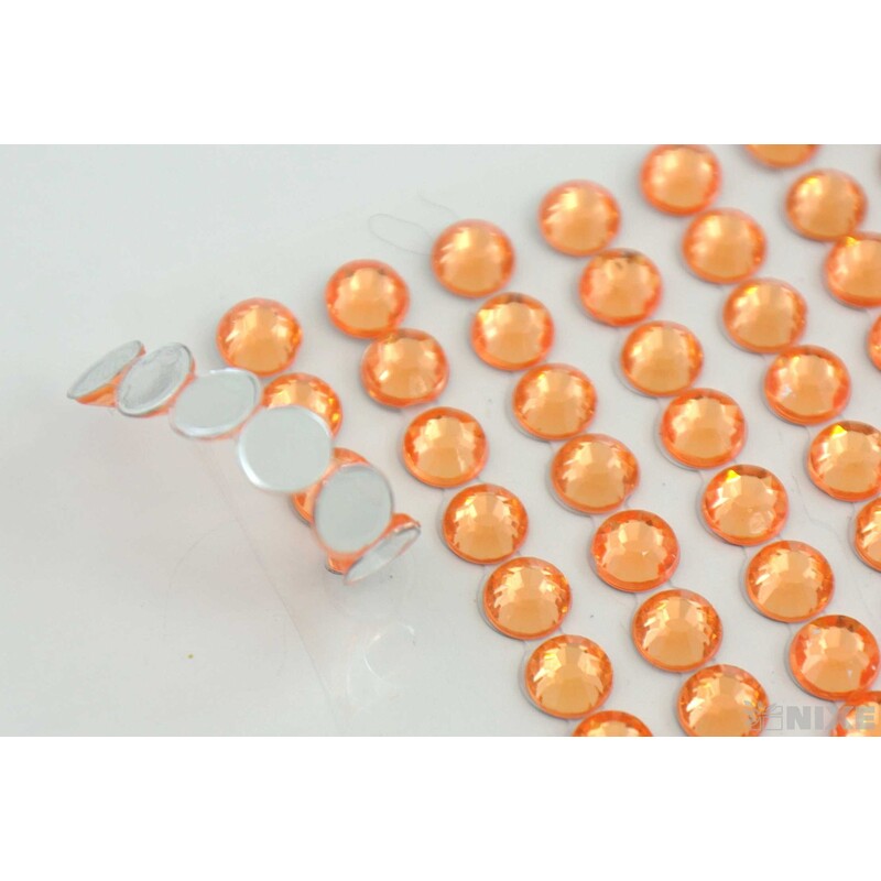 PERLIČKY NALEPOVACÍ 6mm 140ks*ORANŽOVÁ