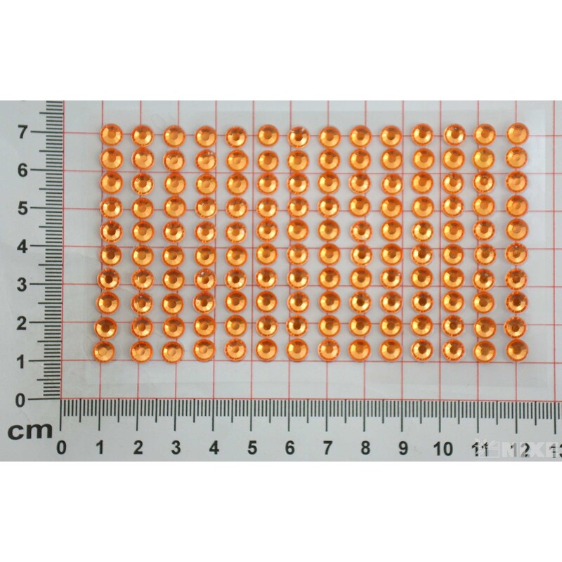 PERLIČKY NALEPOVACÍ 6mm 140ks*ORANŽOVÁ