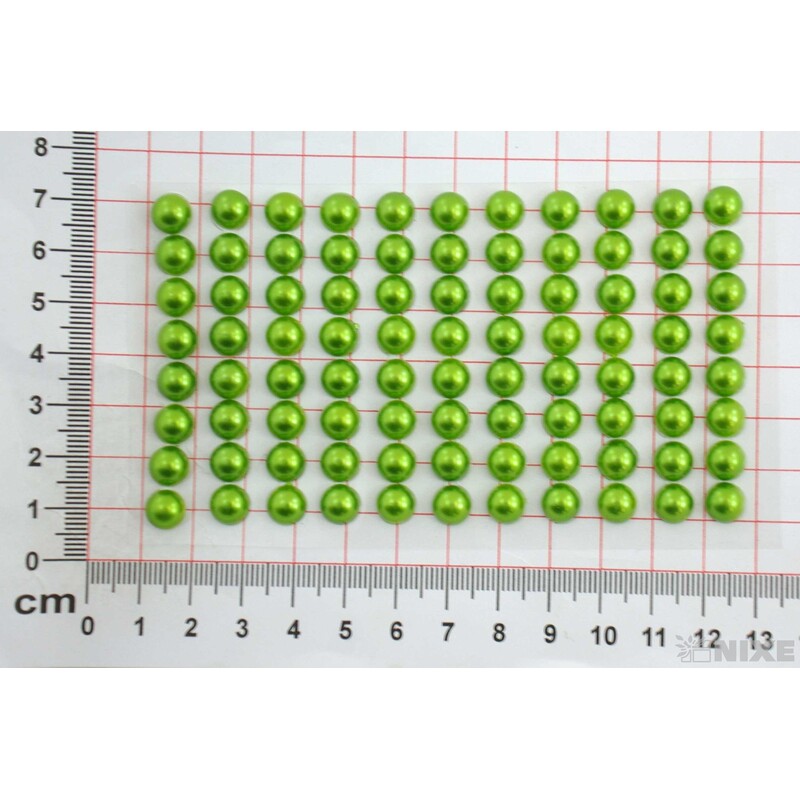 PERLIČKY NALEPOVACÍ 8mm 88ks*ZELENÁ