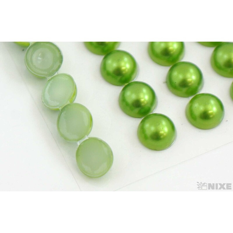 PERLIČKY NALEPOVACÍ 8mm 88ks*ZELENÁ
