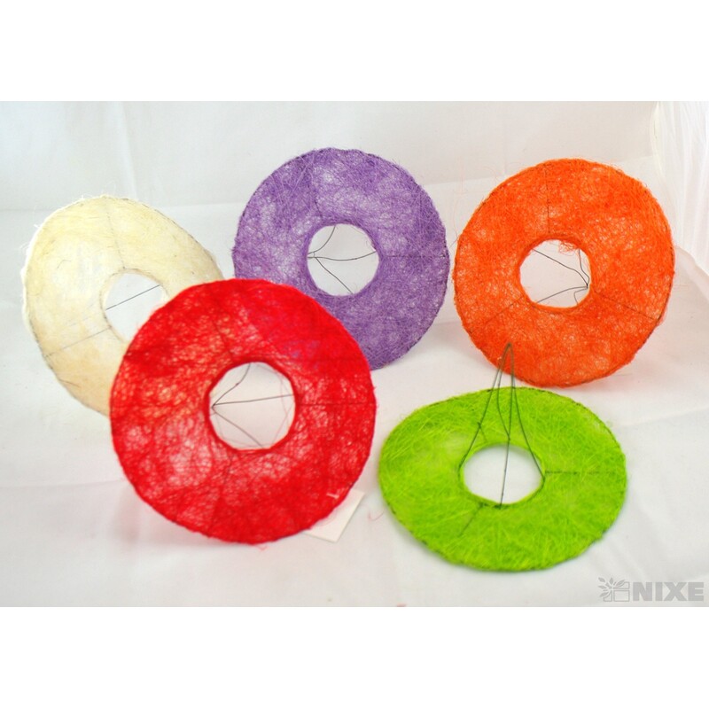 PODLOŽKA SISAL KRUH CS  20cm*MIX BAREV