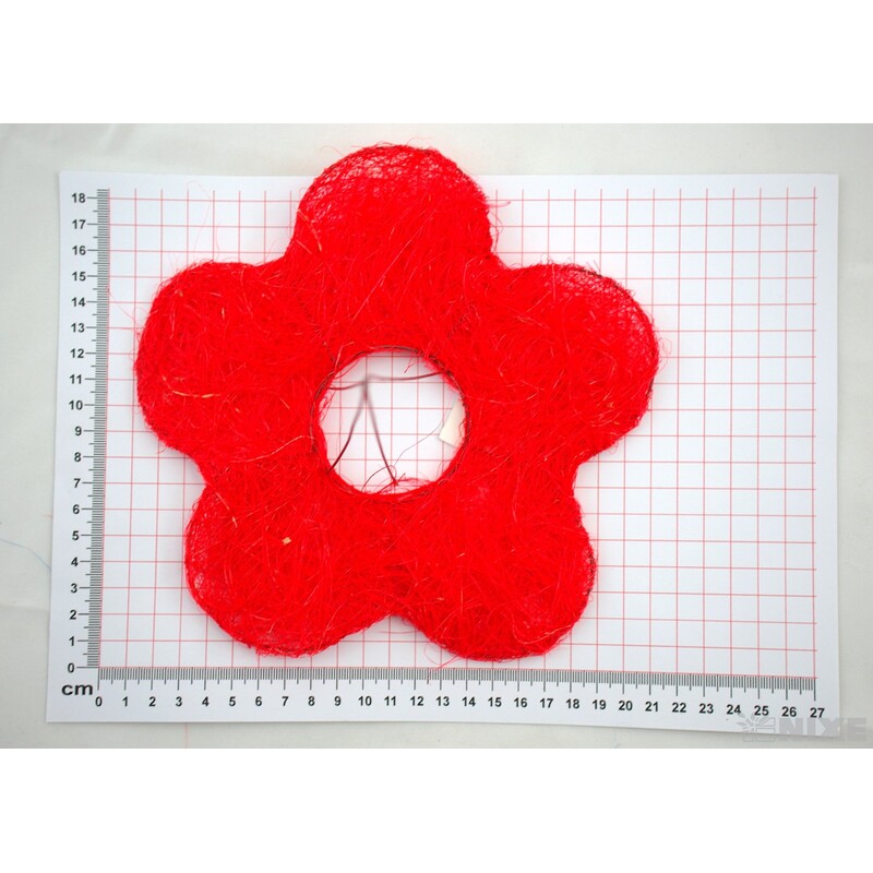 PODLOŽKA SISAL KVĚT 20cm*MIX BAREV