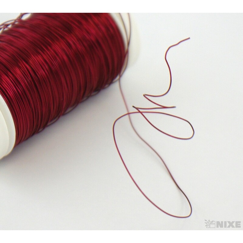 OZDOBNÝ DRÁT PL 0,3mm 100g*BORDO