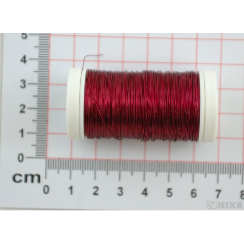 OZDOBNÝ DRÁT PL 0,3mm 100g*BORDO