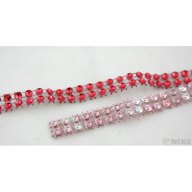 PÁSEK OZDOBNÝ 10mmx24m*ČERVENÁ