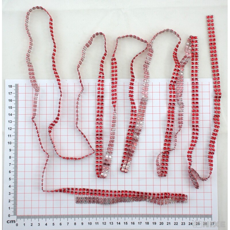 PÁSEK OZDOBNÝ 10mmx24m*ČERVENÁ