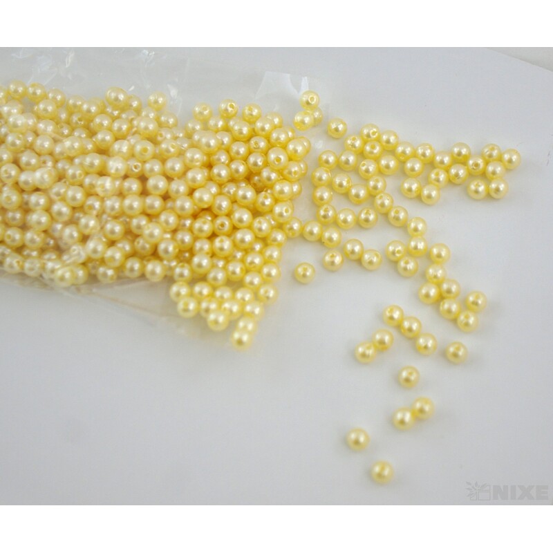 KORÁLKY 6mm 50g*SMETANOVÁ