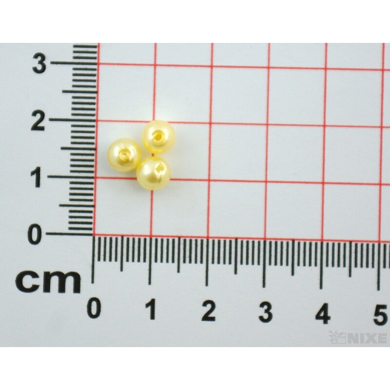 KORÁLKY 6mm 50g*SMETANOVÁ