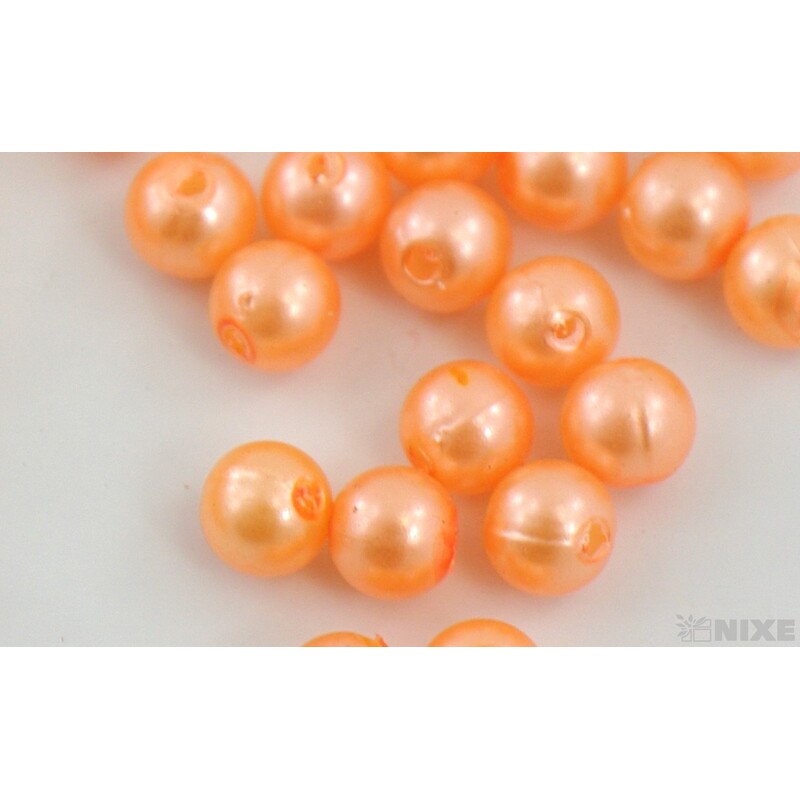 KORÁLKY 6mm 50g*ORANŽOVÁ