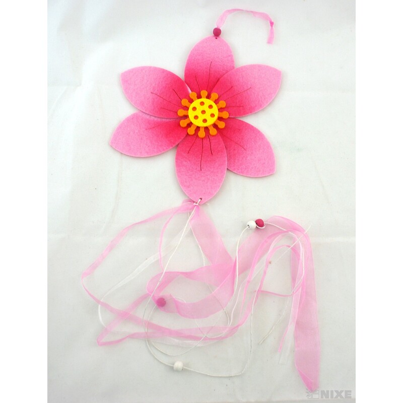 ZÁVĚS FILC KVĚT 20x20cm*MIX BAREV