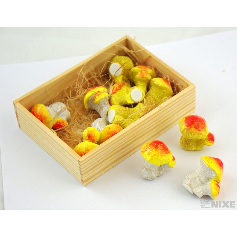 HOUBY NALEPOVACÍ  3cm 12ks*MIX BAREV