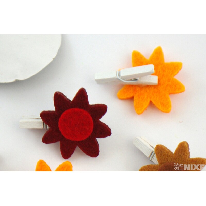 PODZIM FILC KOLÍČEK 3cm 8ks*MIX DRUHŮ