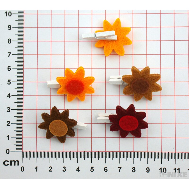 PODZIM FILC KOLÍČEK 3cm 8ks*MIX DRUHŮ