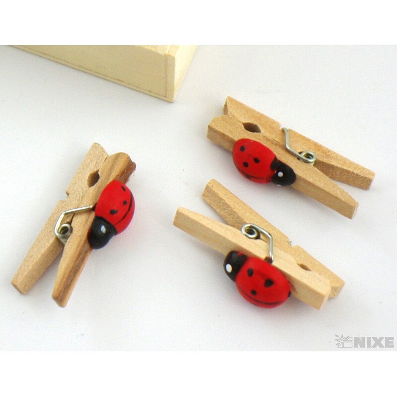 KOLÍČEK BERUŠKA 3cm 24ks*ČERVENÁ