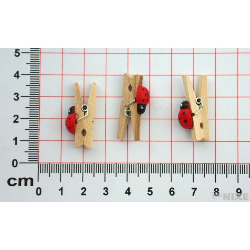 KOLÍČEK BERUŠKA 3cm 24ks*ČERVENÁ