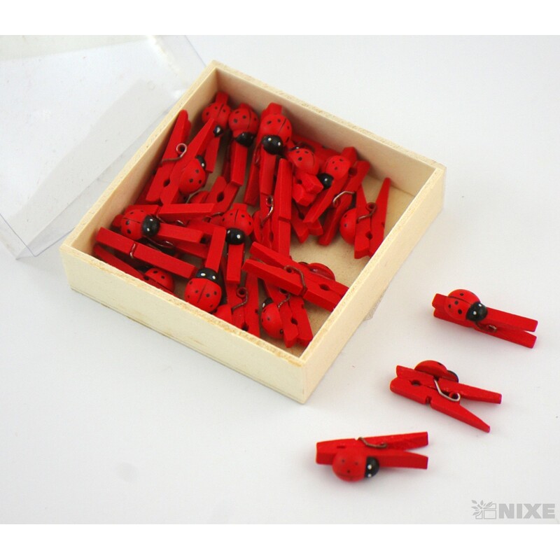 KOLÍČEK BERUŠKA 3cm 24ks*ČERVENÁ