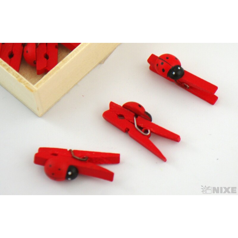 KOLÍČEK BERUŠKA 3cm 24ks*ČERVENÁ