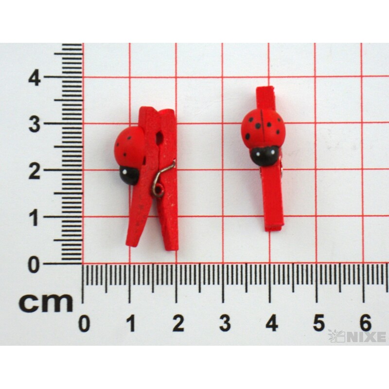 KOLÍČEK BERUŠKA 3cm 24ks*ČERVENÁ