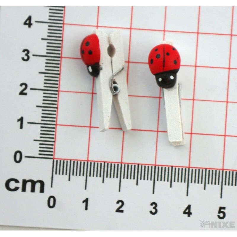 KOLÍČEK BERUŠKA 3cm 24ks*ČERVENÁ