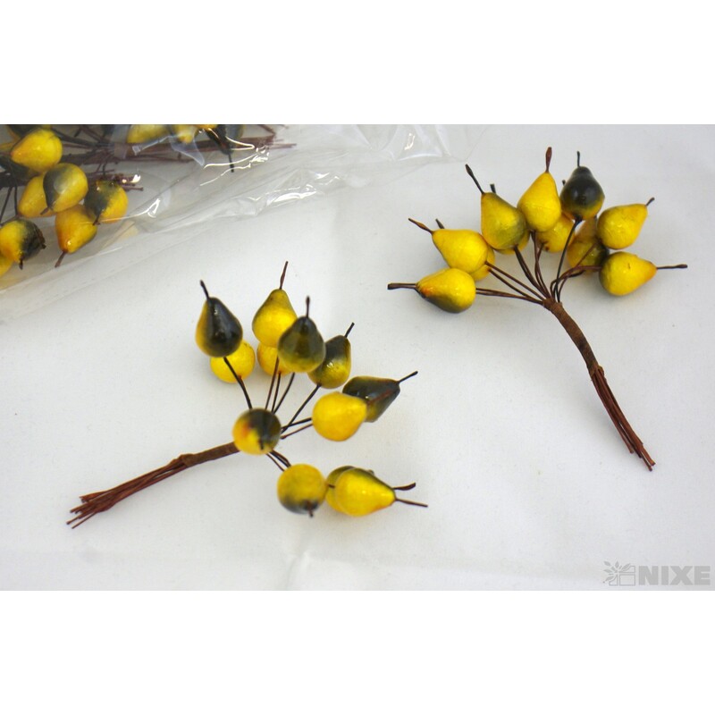 HRUŠKA 1,5x11cm 12sv*ŽLUTÁ