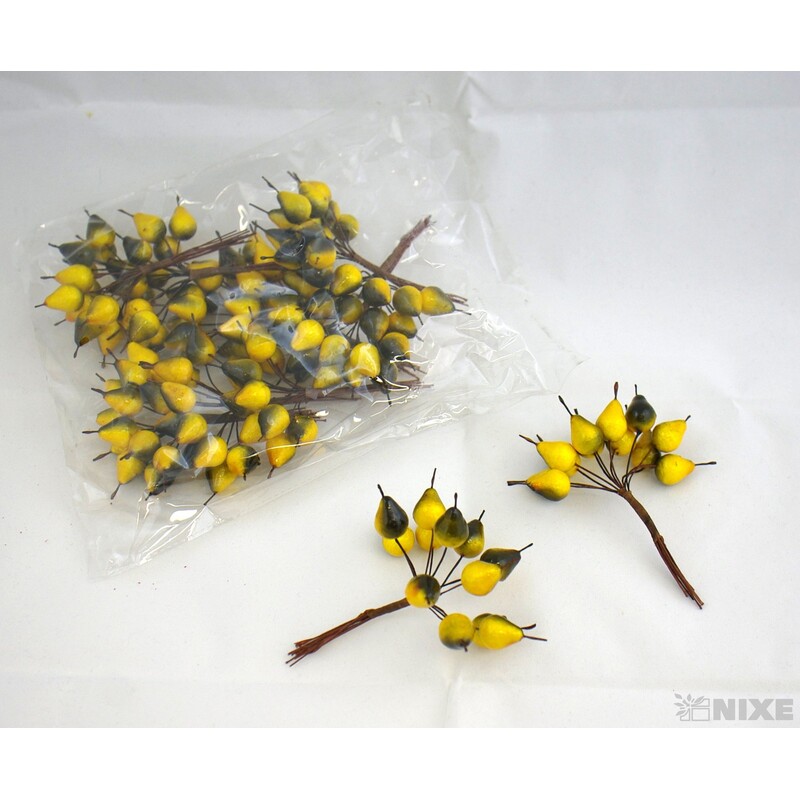 HRUŠKA 1,5x11cm 12sv*ŽLUTÁ