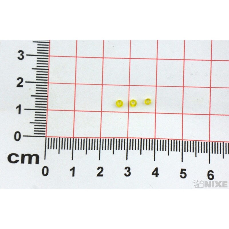 SKLENĚNÉ KORÁLKY TRANS. 2mm 50g*ŽLUTÁ